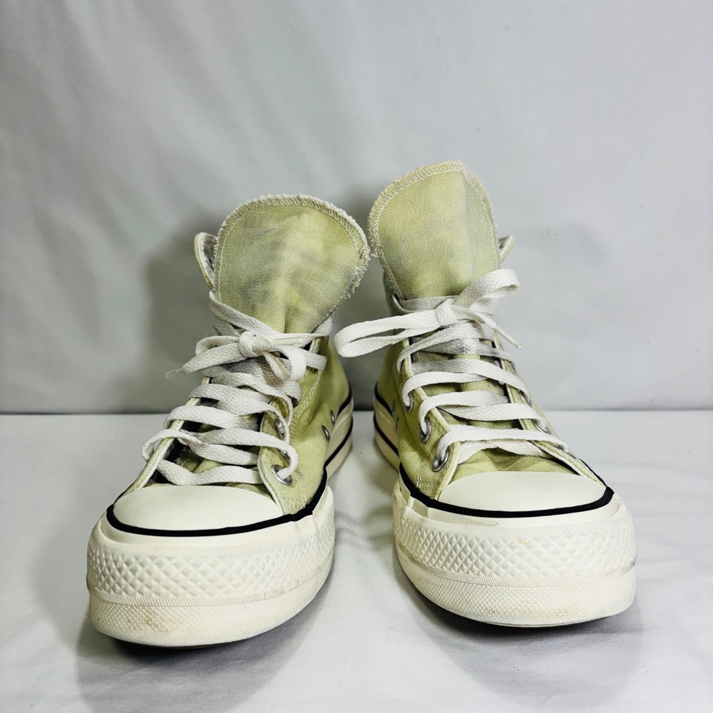 Converse Chuck Taylor All Star High Top Butterfly Yellow Sneakers A03766C Mens 7 - Picture 3 of 9